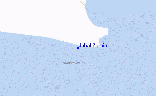 locatiekaart van Jabal Zarain