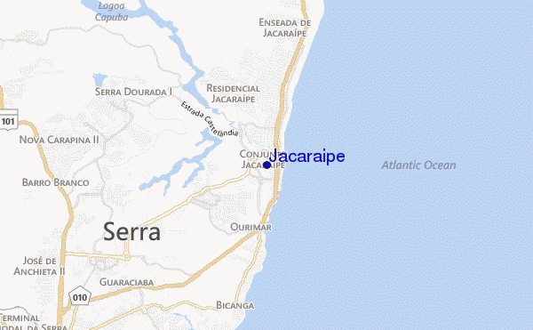 locatiekaart van Jacaraipe