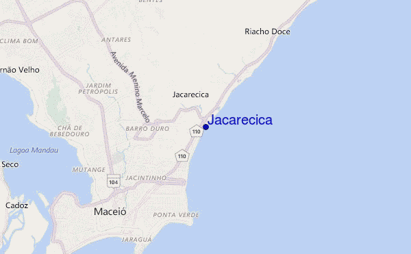 locatiekaart van Jacarecica