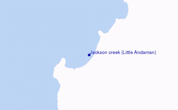 locatiekaart van Jackson creek (Little Andaman)