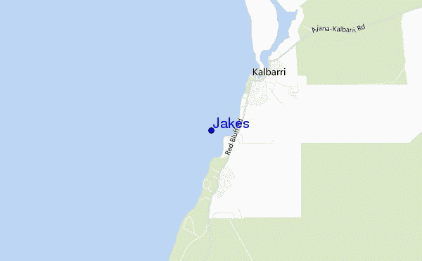 locatiekaart van Jakes