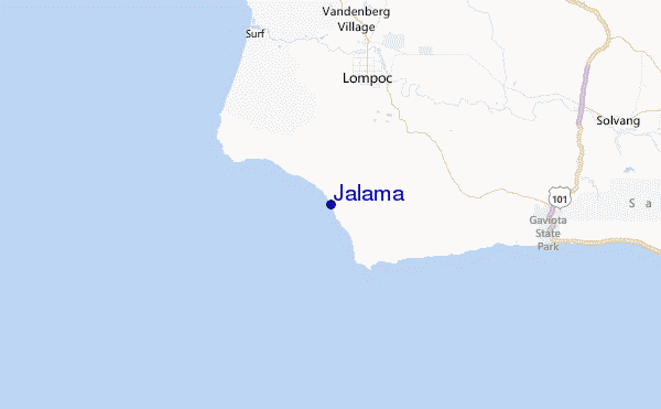 Jalama Location Map