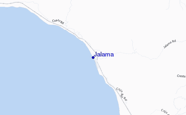 locatiekaart van Jalama