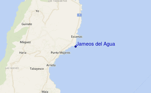 locatiekaart van Jameos del Agua