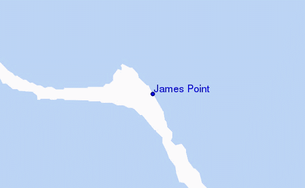 locatiekaart van James Point