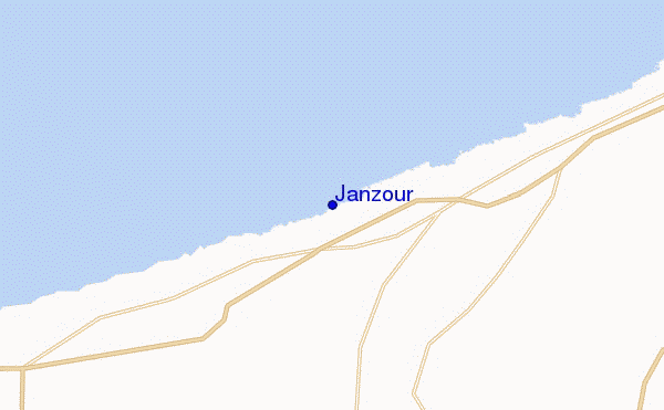 locatiekaart van Janzour