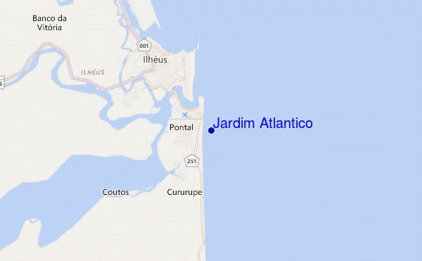 locatiekaart van Jardim Atlantico