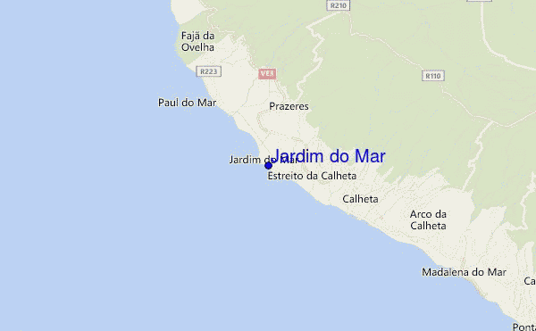 locatiekaart van Jardim do Mar