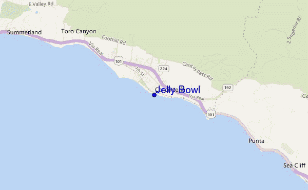 locatiekaart van Jelly Bowl
