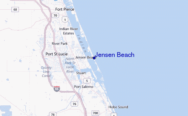 Jensen Beach Location Map