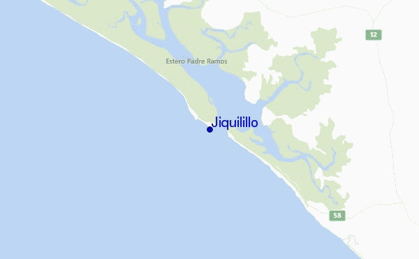 locatiekaart van Jiquilillo