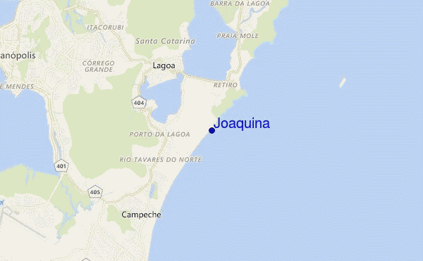 locatiekaart van Joaquina