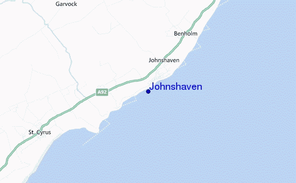 locatiekaart van Johnshaven