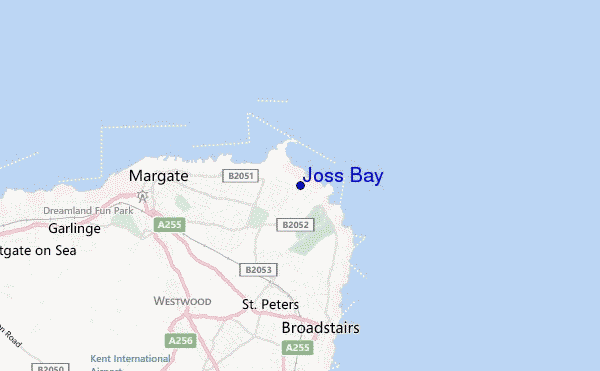 locatiekaart van Joss Bay