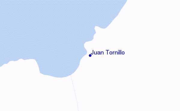 locatiekaart van Juan Tornillo