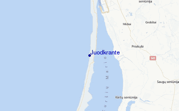 Juodkrante Location Map