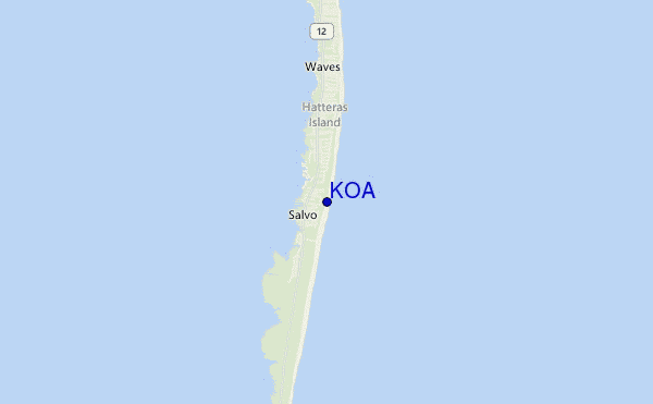 locatiekaart van K.O.A