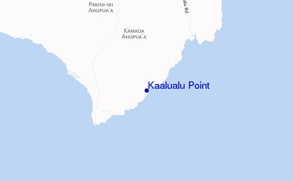 locatiekaart van Kaalualu Point