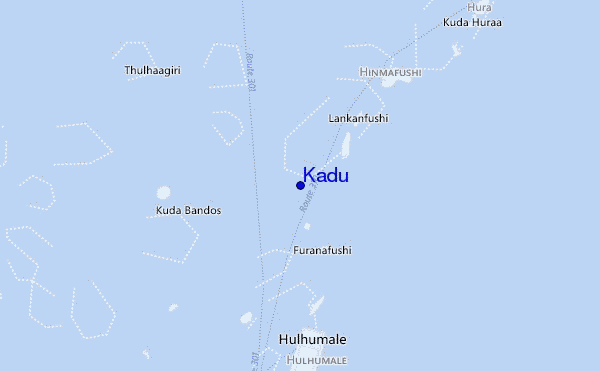 locatiekaart van Kadu