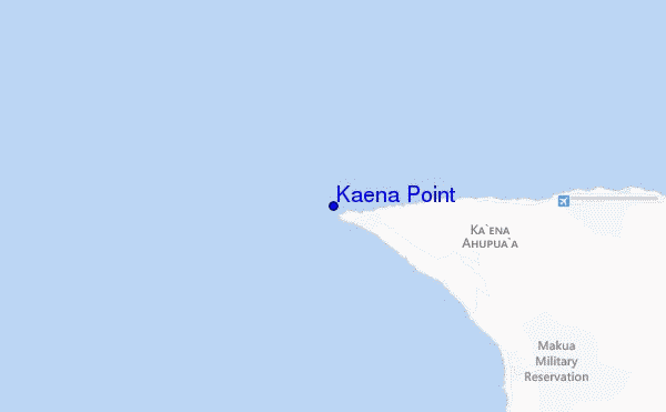 locatiekaart van Kaena Point
