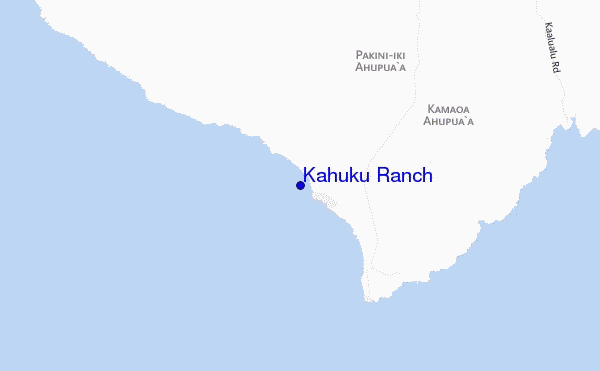 locatiekaart van Kahuku Ranch
