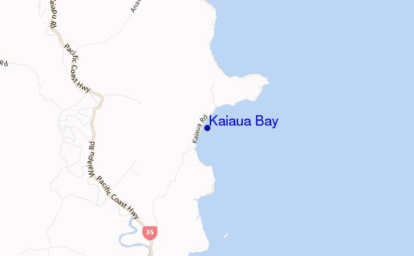 locatiekaart van Kaiaua Bay