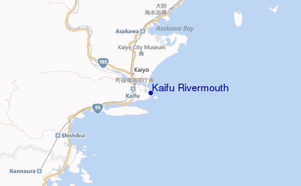 locatiekaart van Kaifu Rivermouth