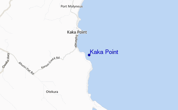 locatiekaart van Kaka Point