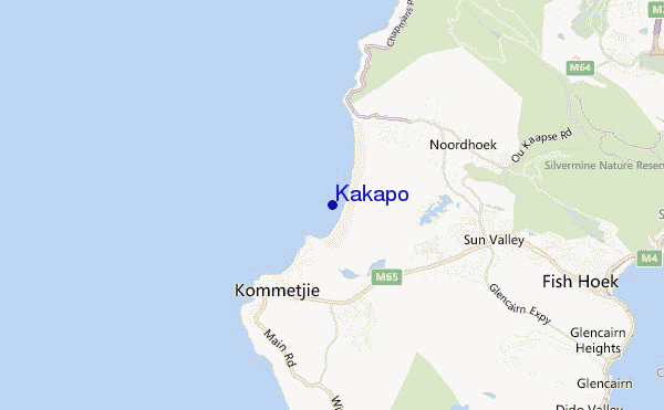 locatiekaart van Kakapo