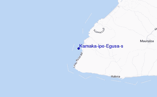 locatiekaart van Kamaka'ipo/Egusa's