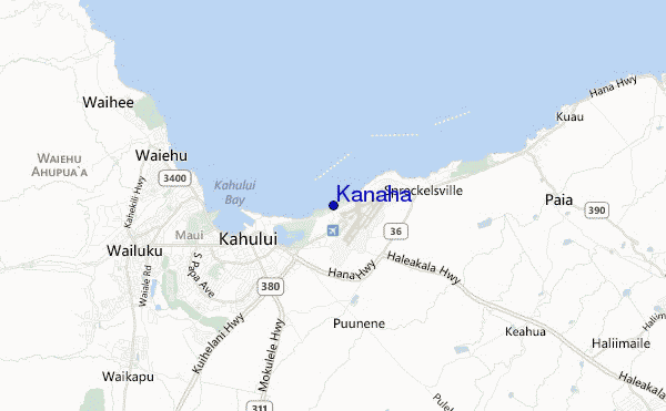 locatiekaart van Kanaha