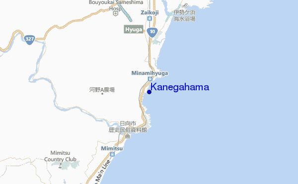 locatiekaart van Kanegahama