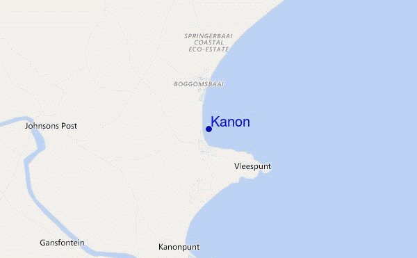 locatiekaart van Kanon