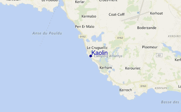 locatiekaart van Kaolin