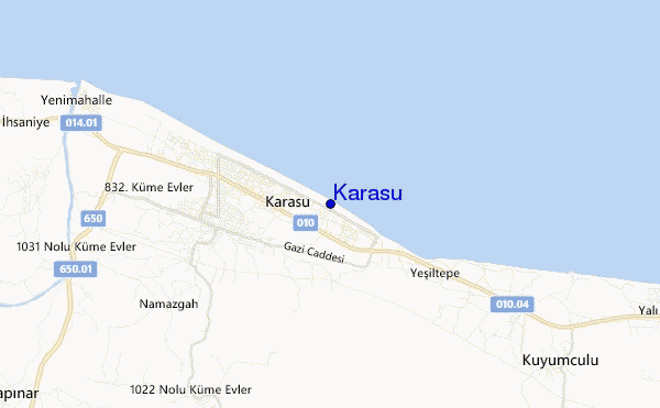 locatiekaart van Karasu