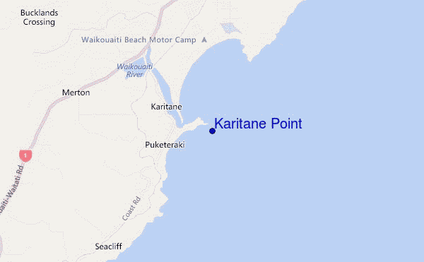locatiekaart van Karitane Point