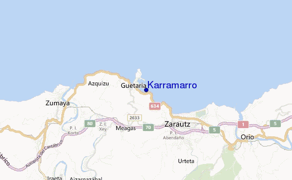 locatiekaart van Karramarro