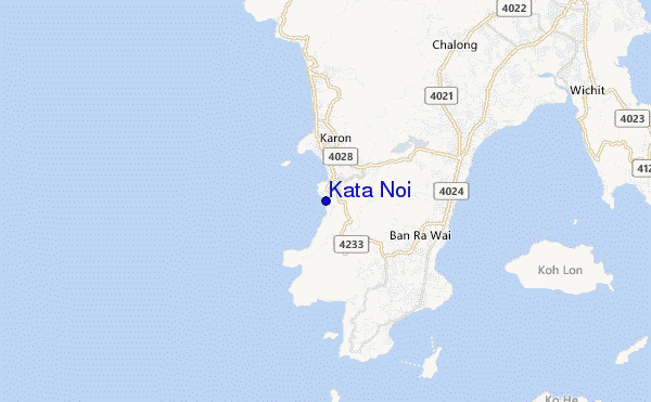 locatiekaart van Kata Noi