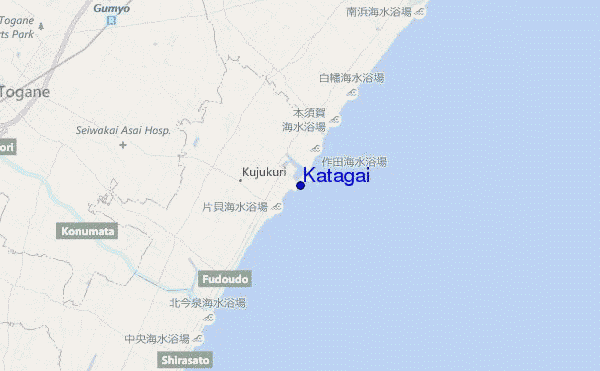 locatiekaart van Katagai