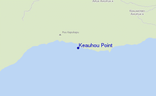 locatiekaart van Keauhou Point