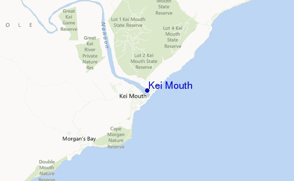 locatiekaart van Kei Mouth