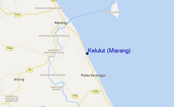 locatiekaart van Kelulut (Marang)