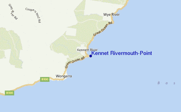 locatiekaart van Kennet Rivermouth/Point