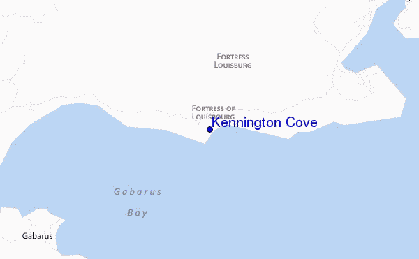locatiekaart van Kennington Cove