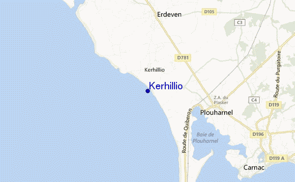 locatiekaart van Kerhillio