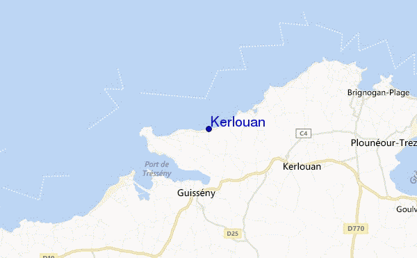 locatiekaart van Kerlouan