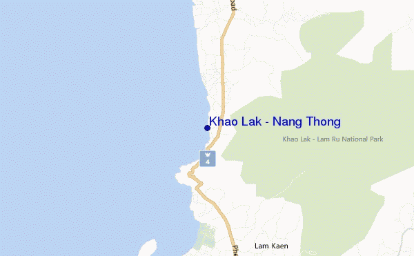 locatiekaart van Khao Lak / Nang Thong