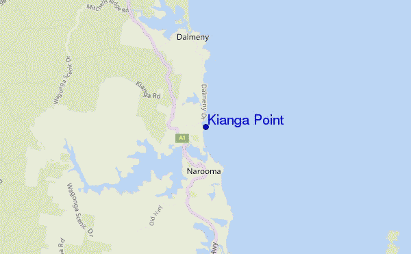 locatiekaart van Kianga Point