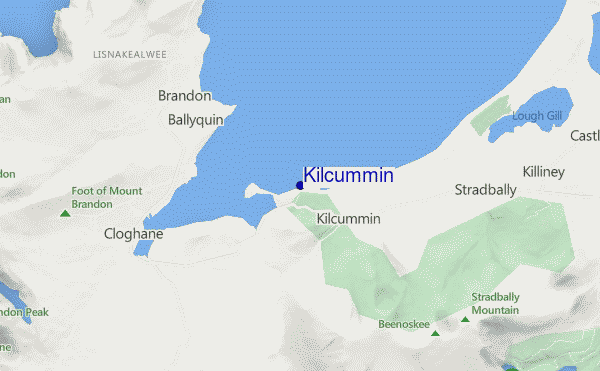 locatiekaart van Kilcummin