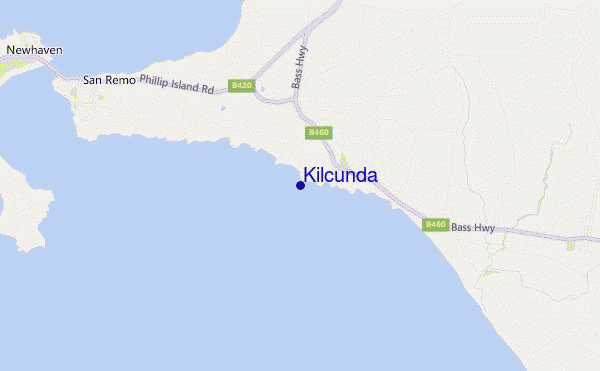 locatiekaart van Kilcunda